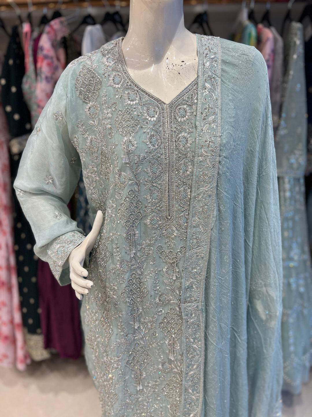 MALINI DESIGNER EMB SUIT- BTC16