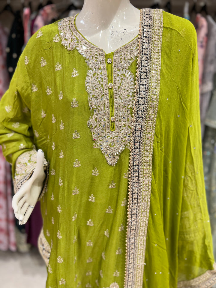 HIRA DESIGNER EMB SUIT- BTC12