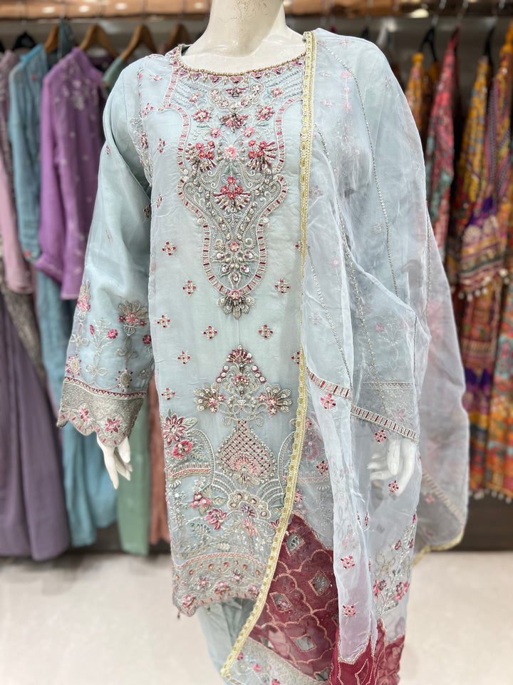 MAHEEN HUSNARA DESIGNER EMB SUIT- H707