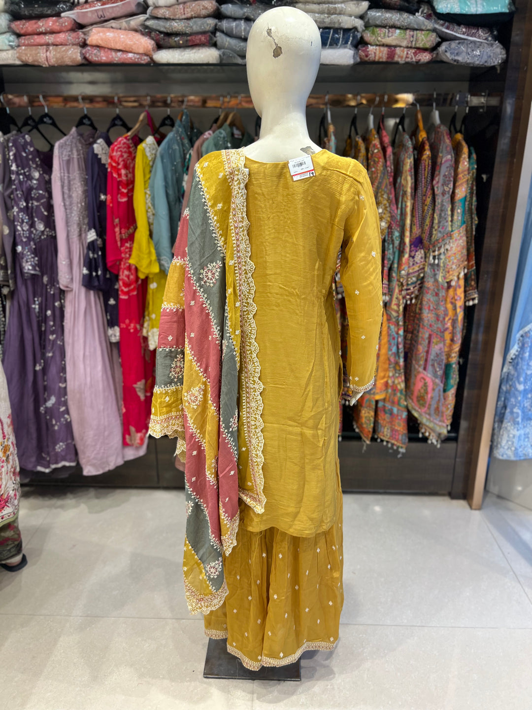 BHAVINI DESIGNER EMB GARARA SUIT -TBN19