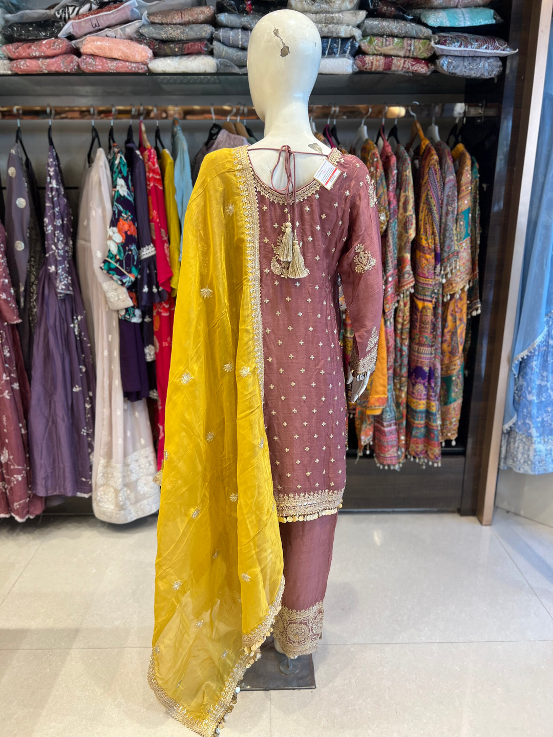 JEEVIKA DESIGNER EMB PALAZO SUIT-IKN7