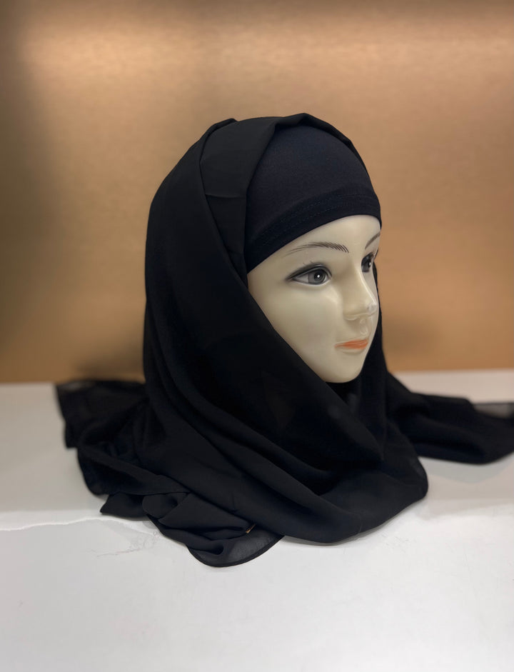 REVERSIBLE CAP ATTACHED HIJABS (BUY 2, GET 1 FREE)-1260