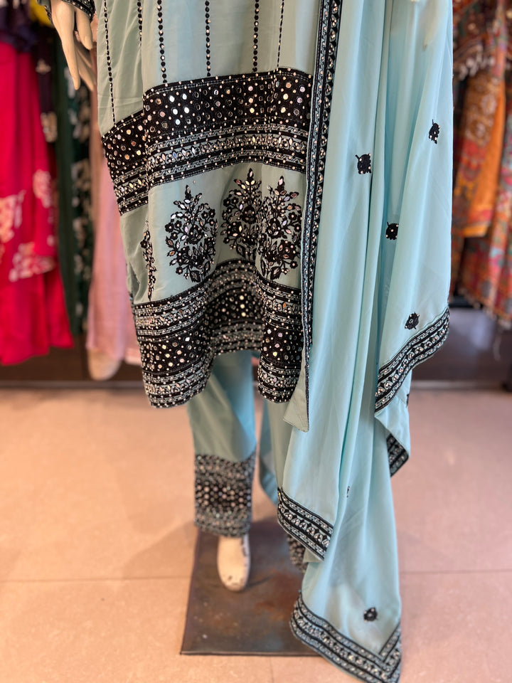 MAHIRA DESIGNER EMB PAKISTANI SUIT -IKM2