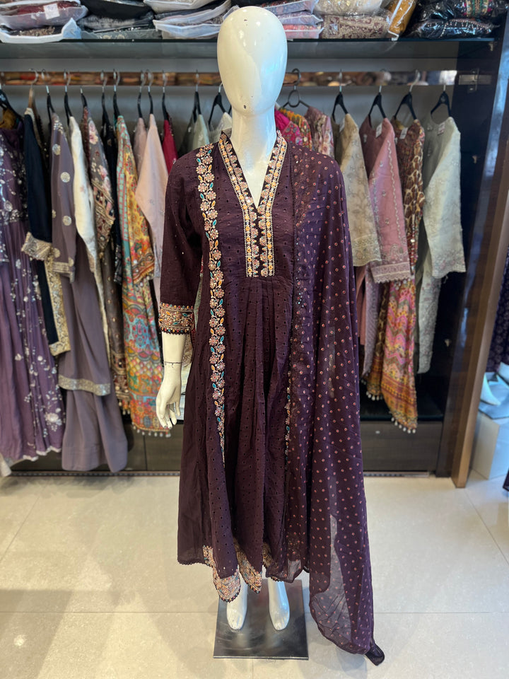 DIPITA DESIGNER EMB FROCK -MS09