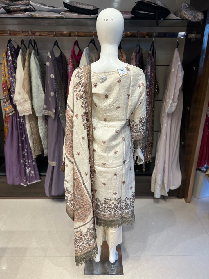 TRISHA DESIGNER EMB SUIT -KTH04