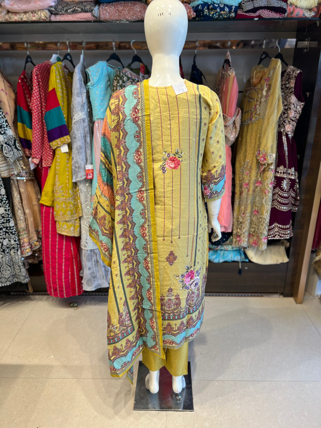 RIDHINA DESIGNER EMB SUIT - IKR01