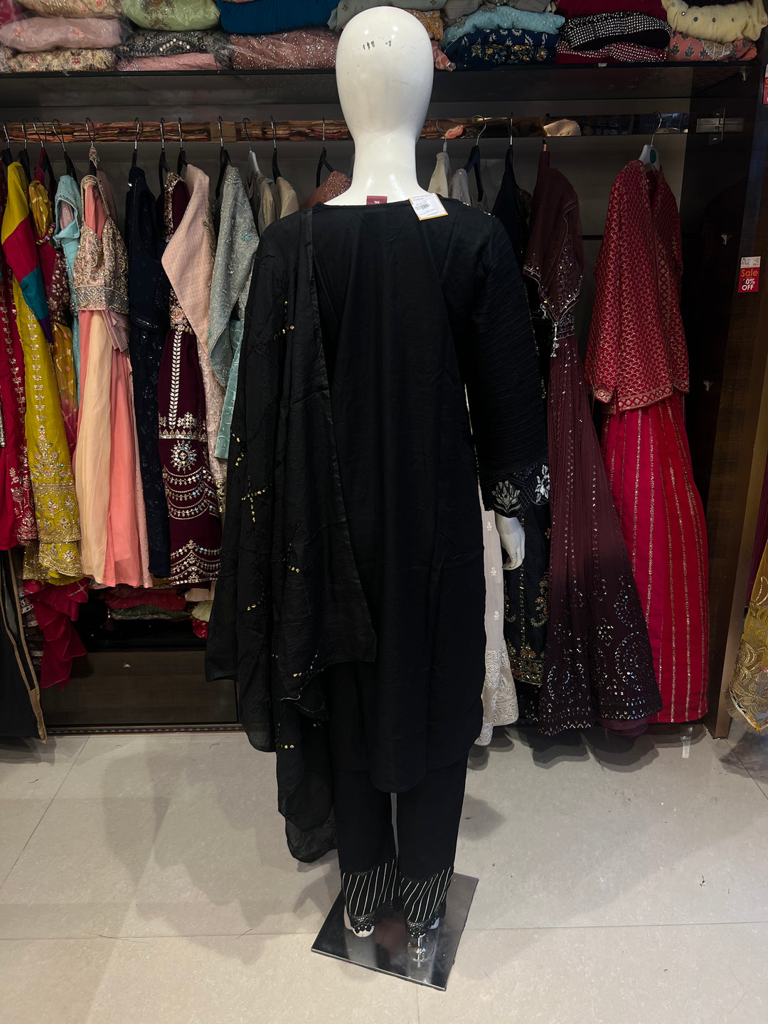 BLACK KARACHI SUIT-IKT19