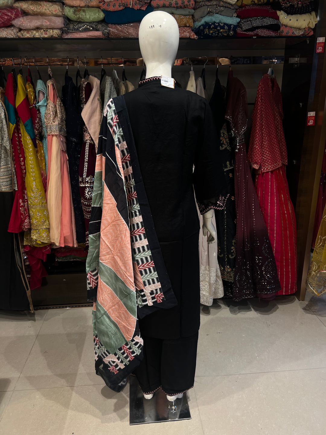 BLACK KARACHI SUIT-IKT17