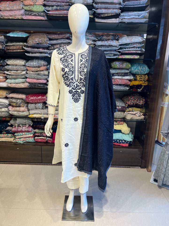 CHIKZI CHIKANKARI DESIGNER SUIT BTD23/