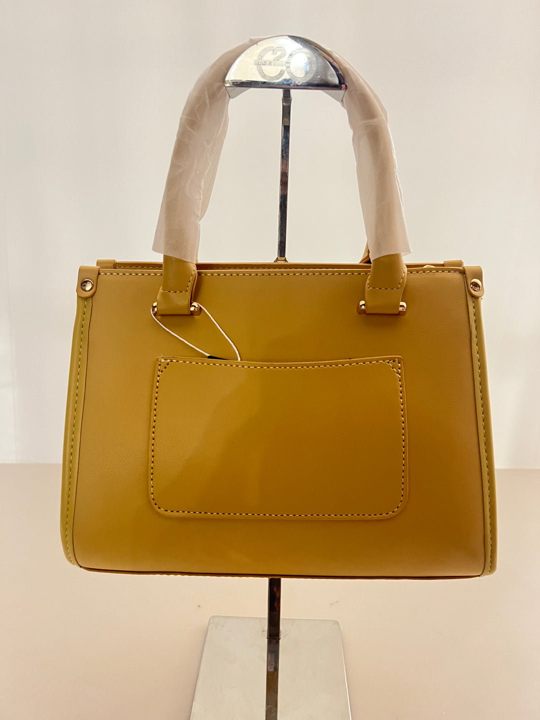 PARIS & CLASSIC HAND BAG FOR WOMEN`S (YELLOW) P1135/1