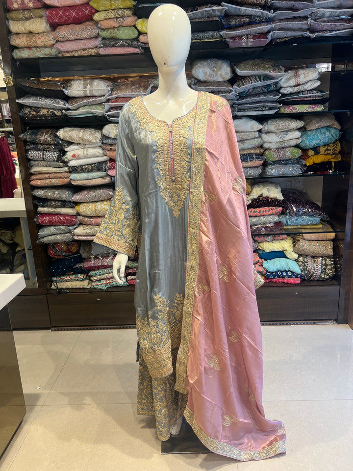 RAJWADI SILK DESIGNER SUIT IKZ18/