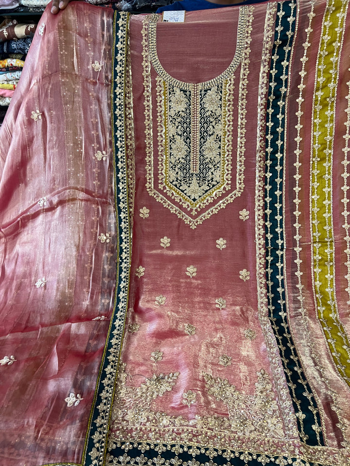 DESIGNER EMB  SHARARA SUIT-BTF116