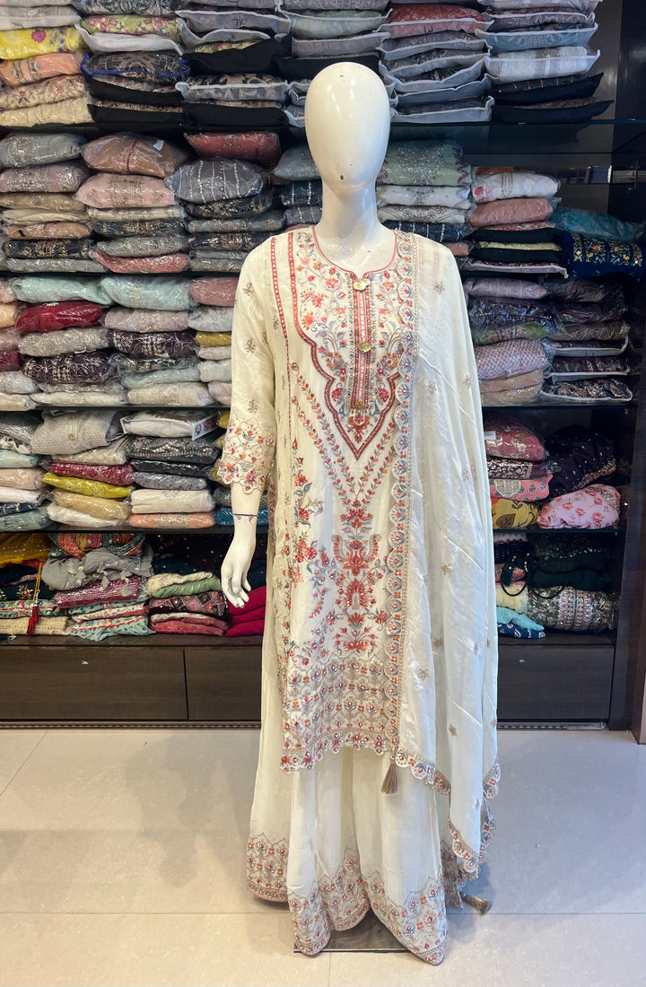 KASHMIRI WORK DESIGNER SUIT IKC012/1