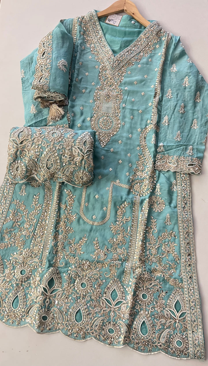 TARA DESIGNER EMB STICHED SUIT- IKC010