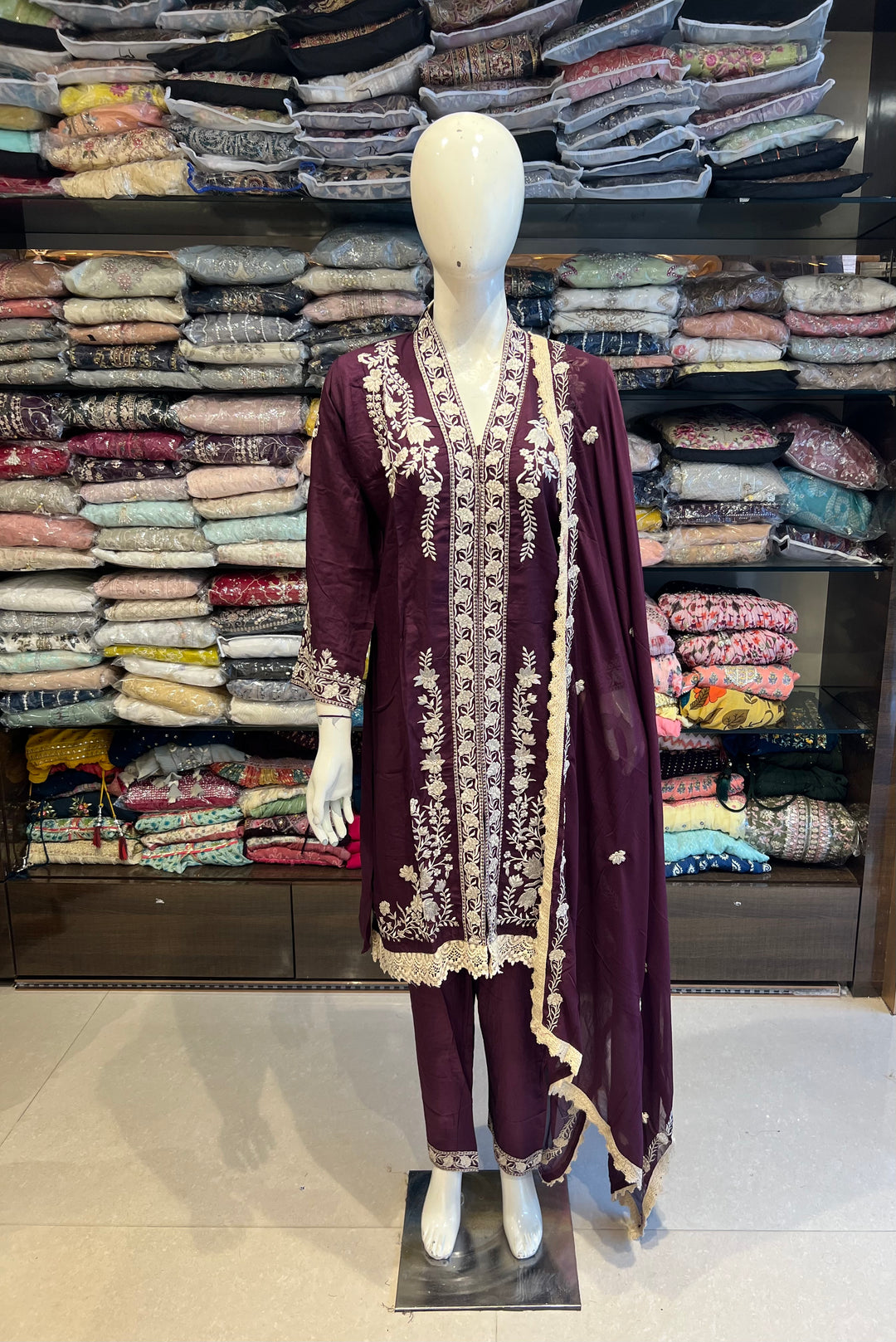 KARACHI  DESIGNER SUIT-IKX1/1