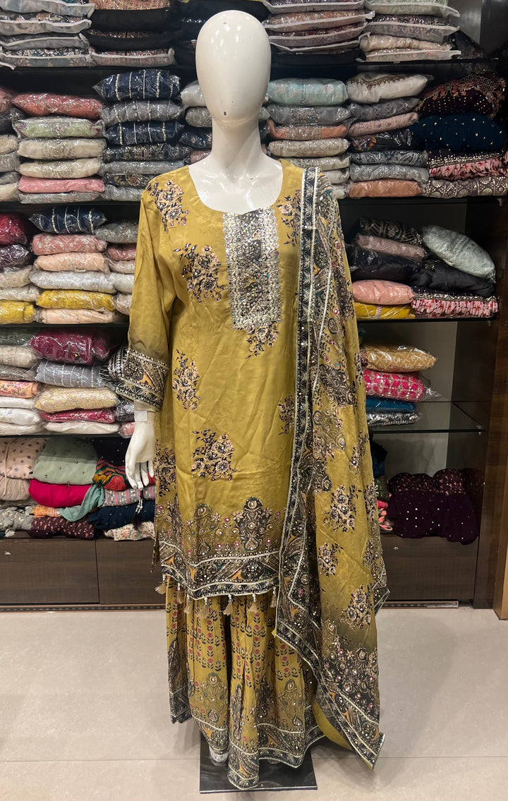 RAJWADI DESIGNER GOTA WORK SUIT (HEAVY DUPPATTA) KC02