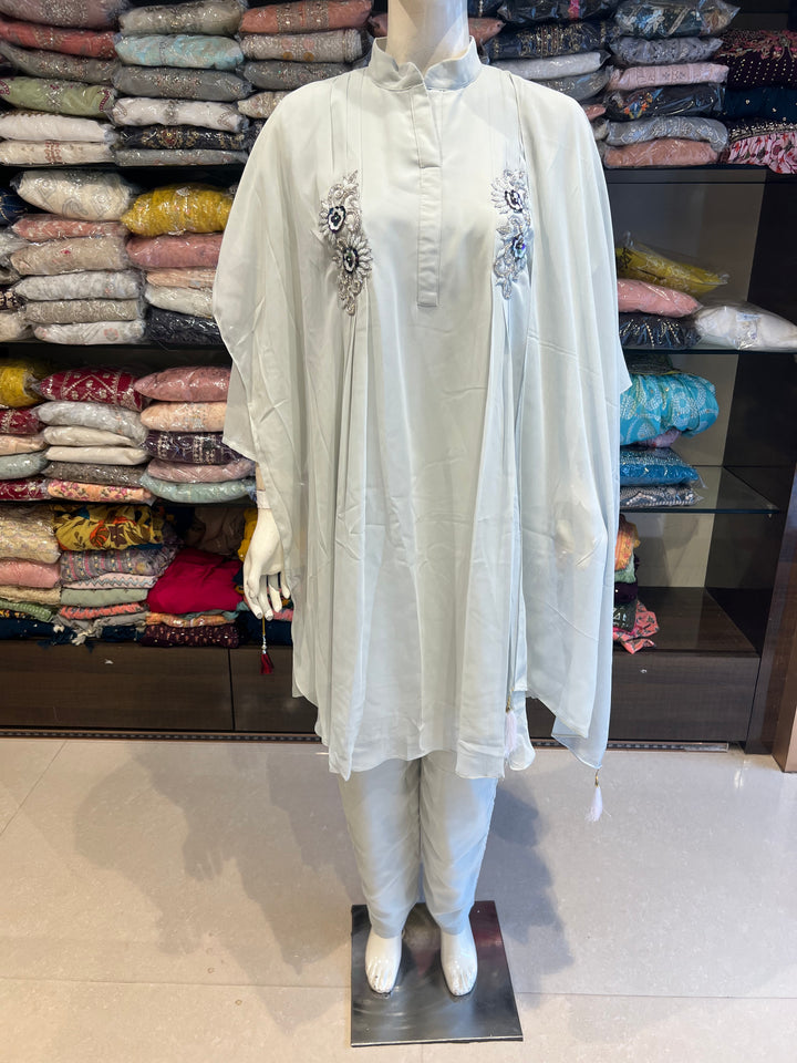 KAFTAN COORD SET SUIT -KTN01/LIGHT GRAY