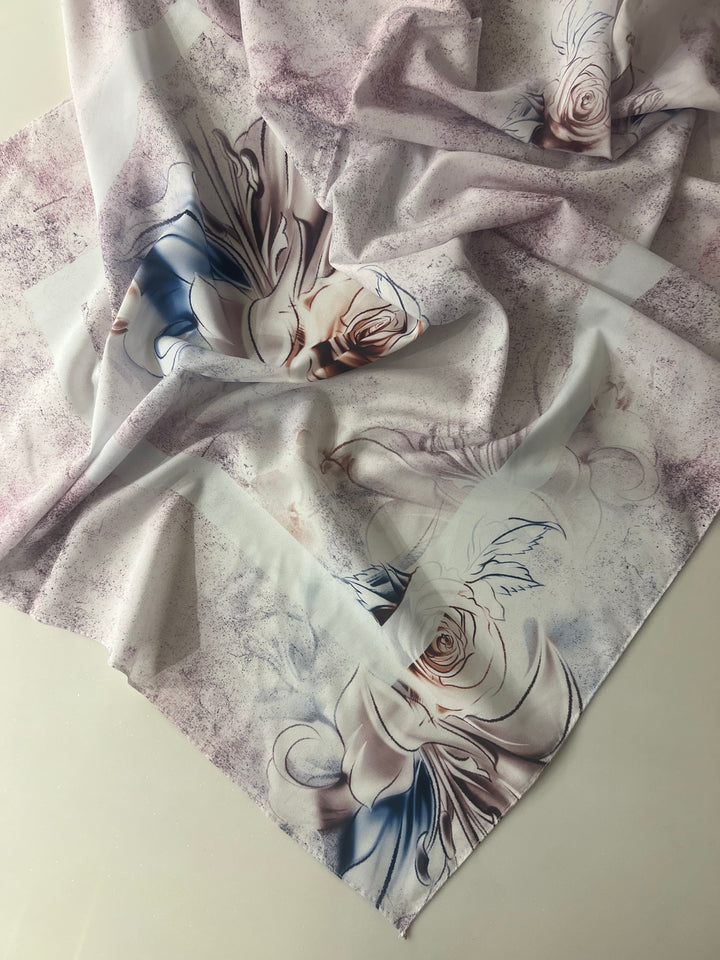 PREMIUM TURKISH PRINTED CASHMERE HIJABS (RUBBER SILK)1.75M*0.5M-2096