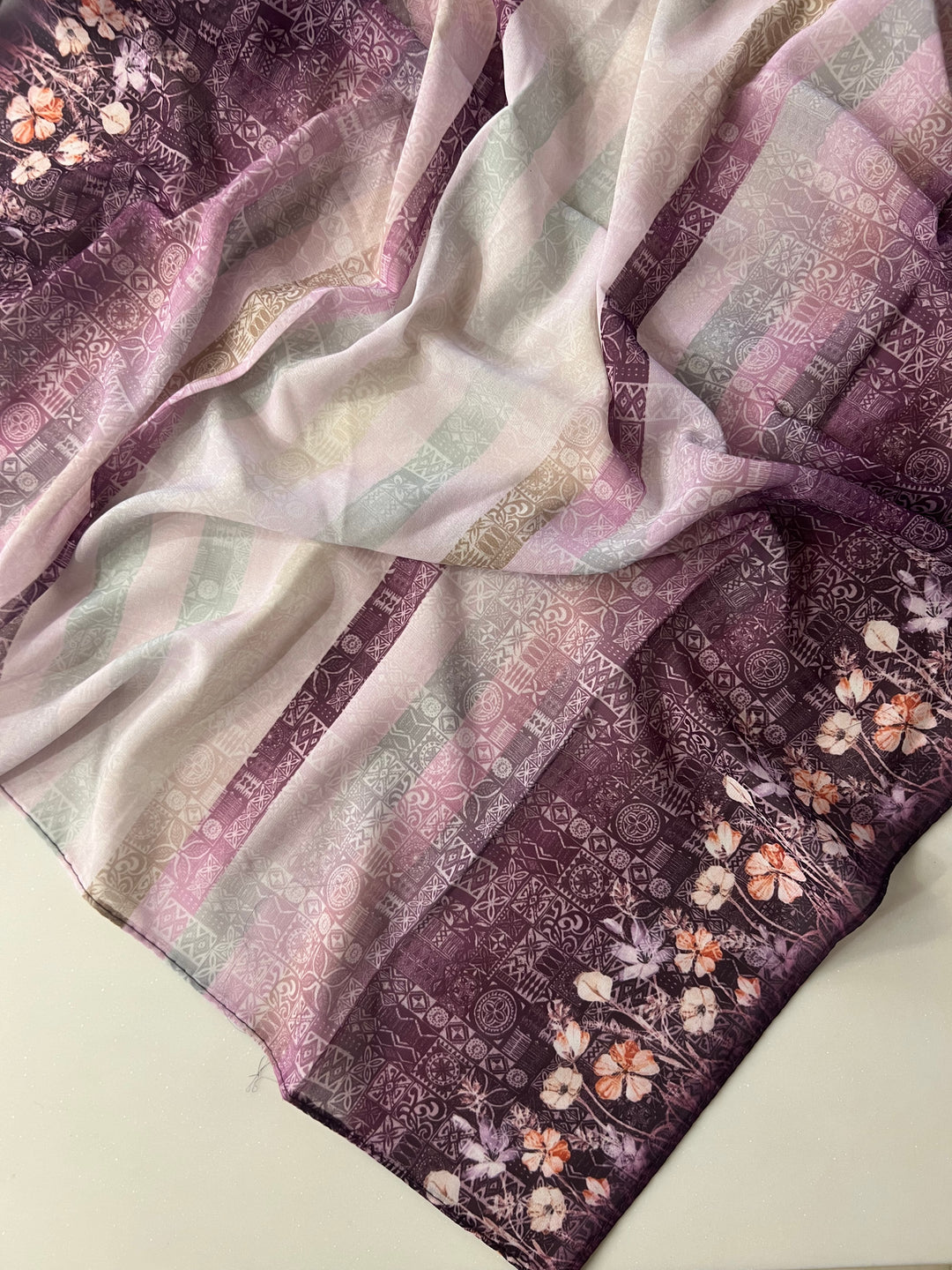 PREMIUM TURKISH SILK PASTEL HIJABS 1.75M*0.5M-C19/FL02/RKK