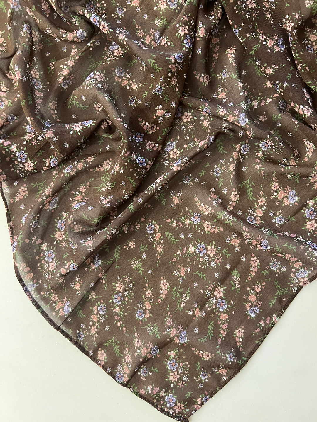 PREMIUM TURKISH SILK PASTEL HIJABS (GORGETTE FABRIC) 1.75M*0.5M-/FL02/HFR