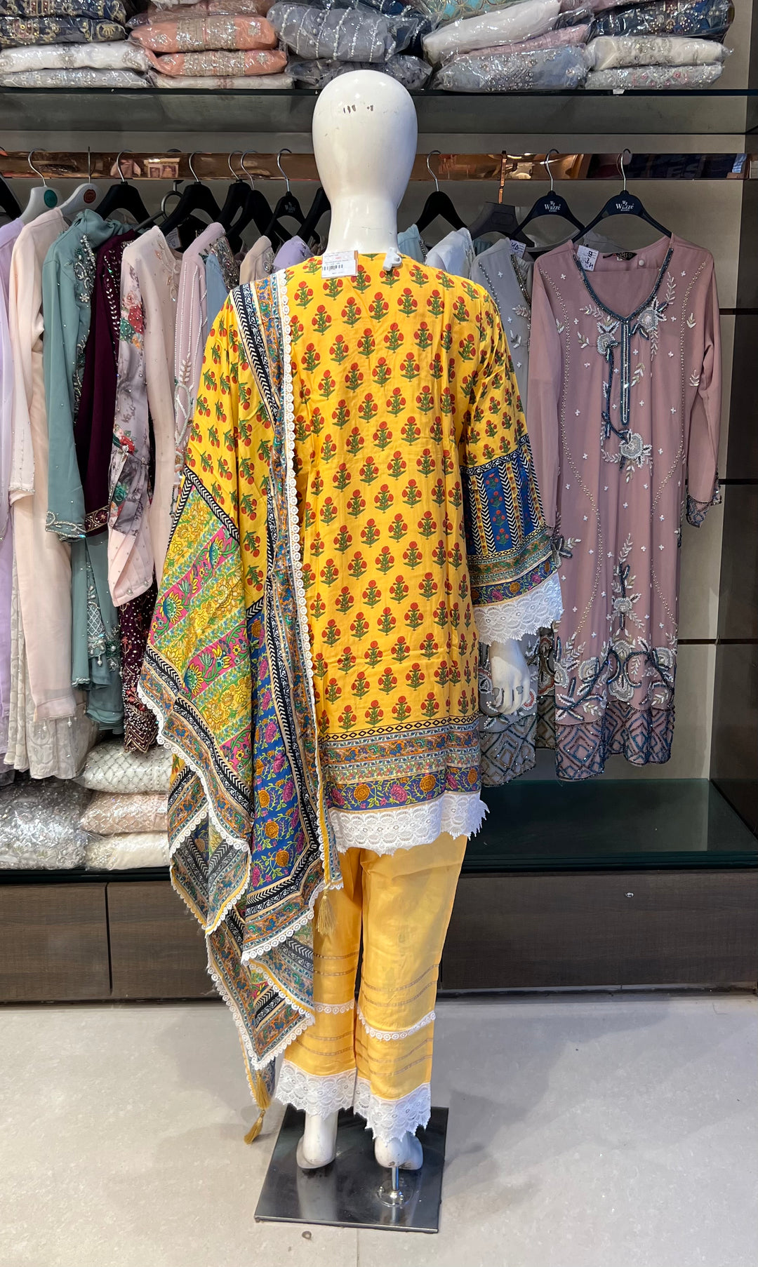 DESIGNER PLUS SIZE LAWN SUIT- IKUJ05