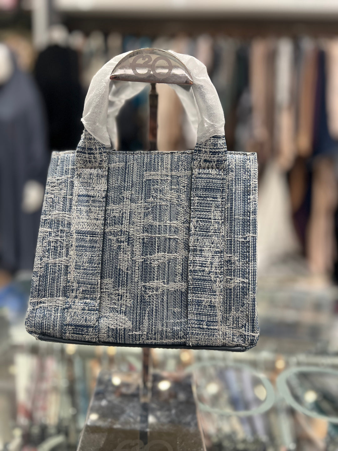 DAVIDJONES BAG FOR WOMEN`S - CM7162 (BLUE JEAN)