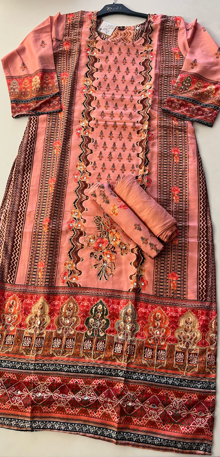 DESIGNER CHIKANKARI PLUS SIZE -IKWQ02