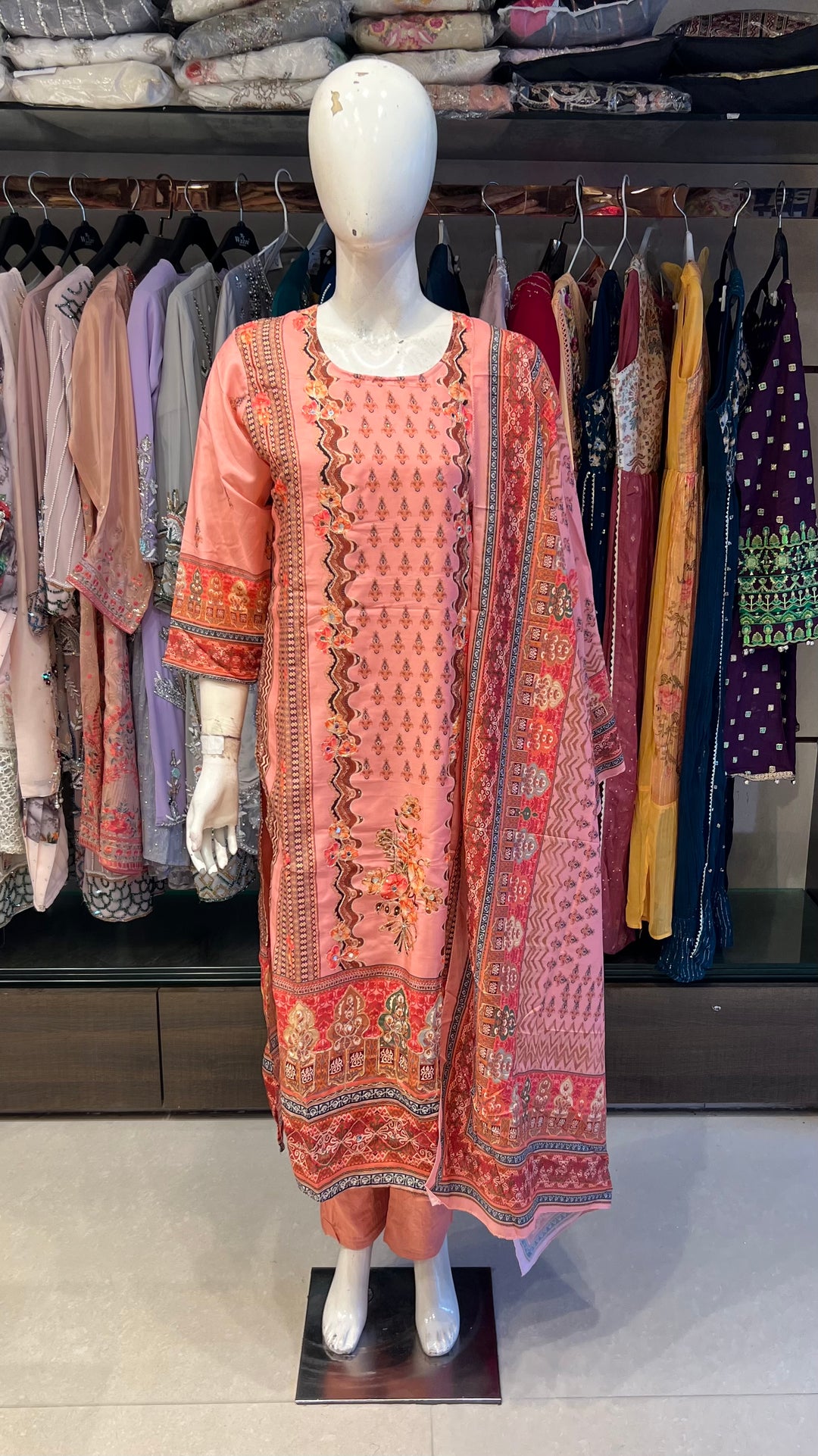 DESIGNER CHIKANKARI PLUS SIZE -IKWQ02