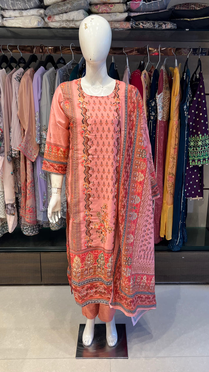 DESIGNER CHIKANKARI PLUS SIZE -IKWQ02