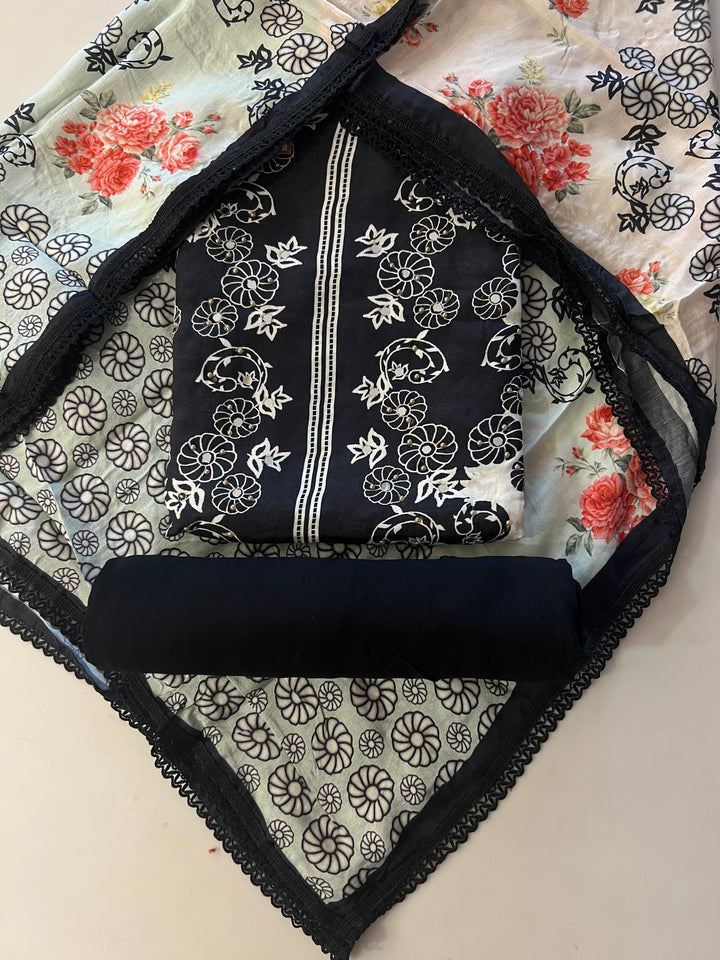 DESIGNER UNSTITCHED DRESS MATERIAL-IKSH03/