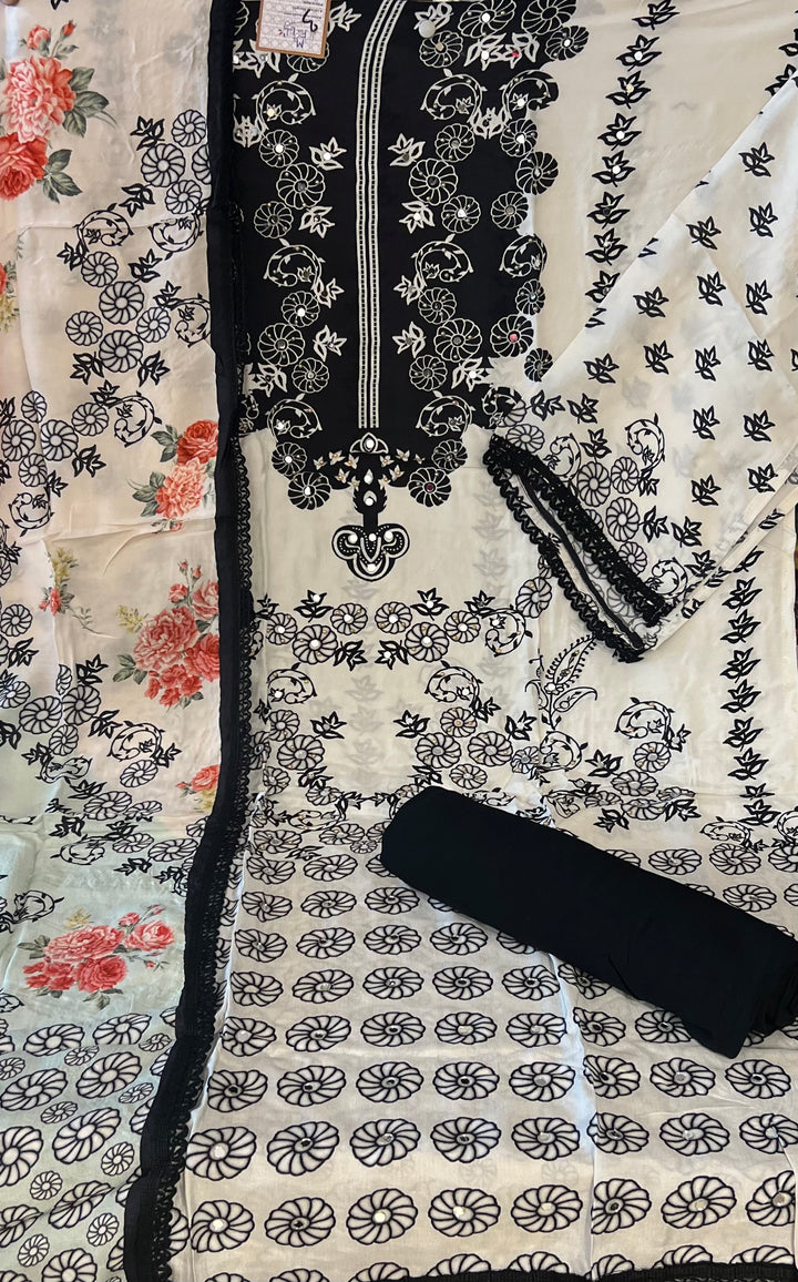 DESIGNER UNSTITCHED DRESS MATERIAL-IKSH03/