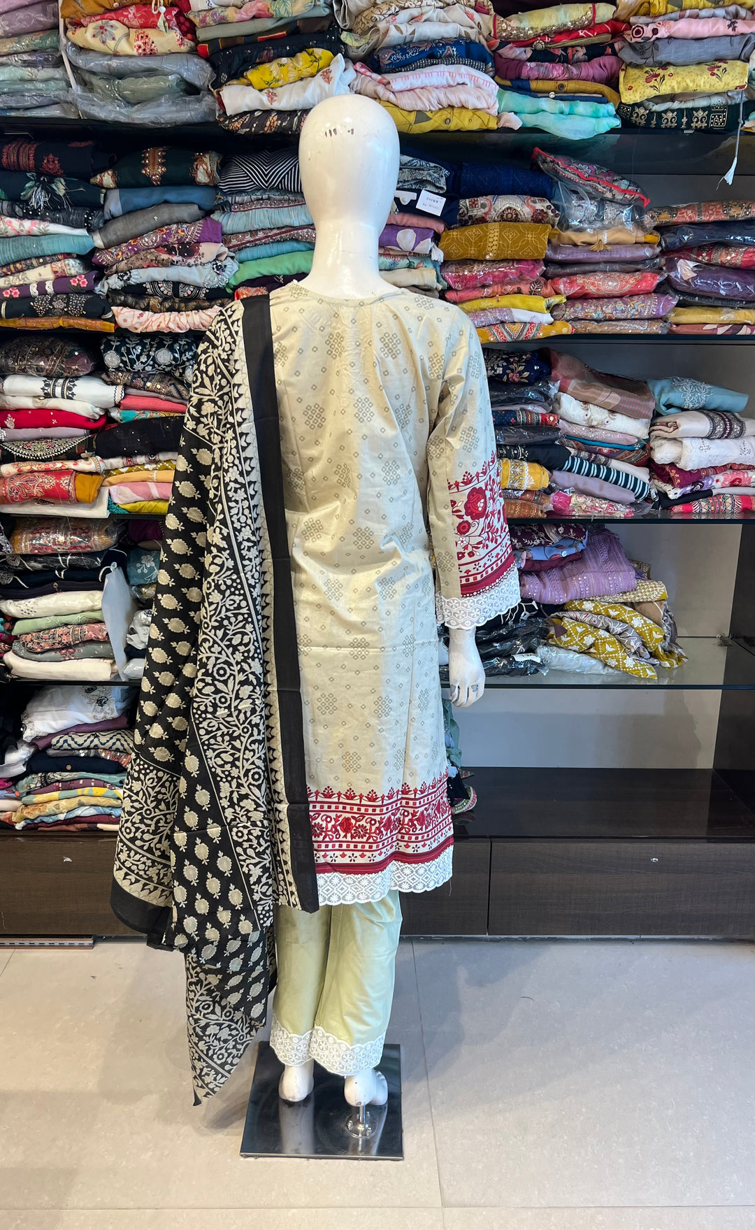 MFL NEW DESIGNER SUIT -KD001 ARSALA BEIGE