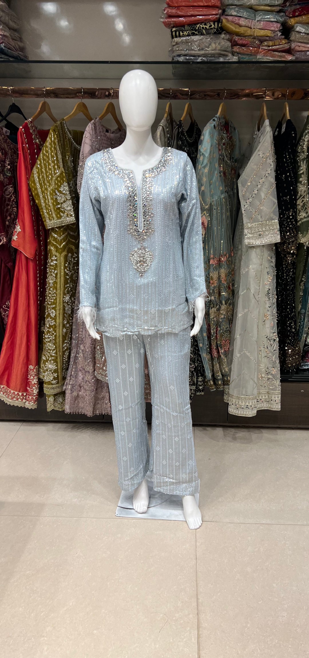 WORK DESIGNER SUIT - IKJH11/ SKY BLUE