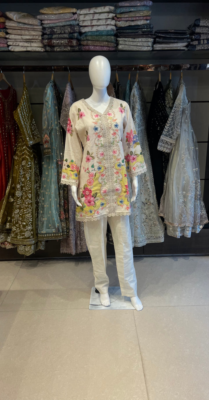 WORK DESIGNER CO-ORD SET BTFZ85/ CREAM