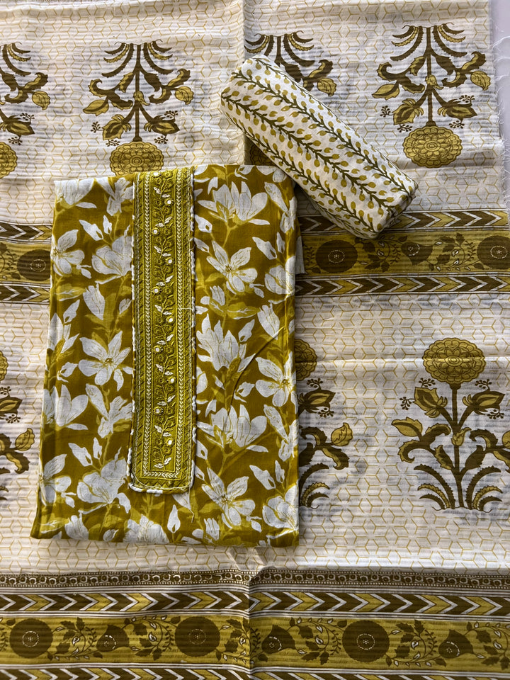 DESIGNER UNSTITCHED DRESS MATERIAL- BTFZ79/