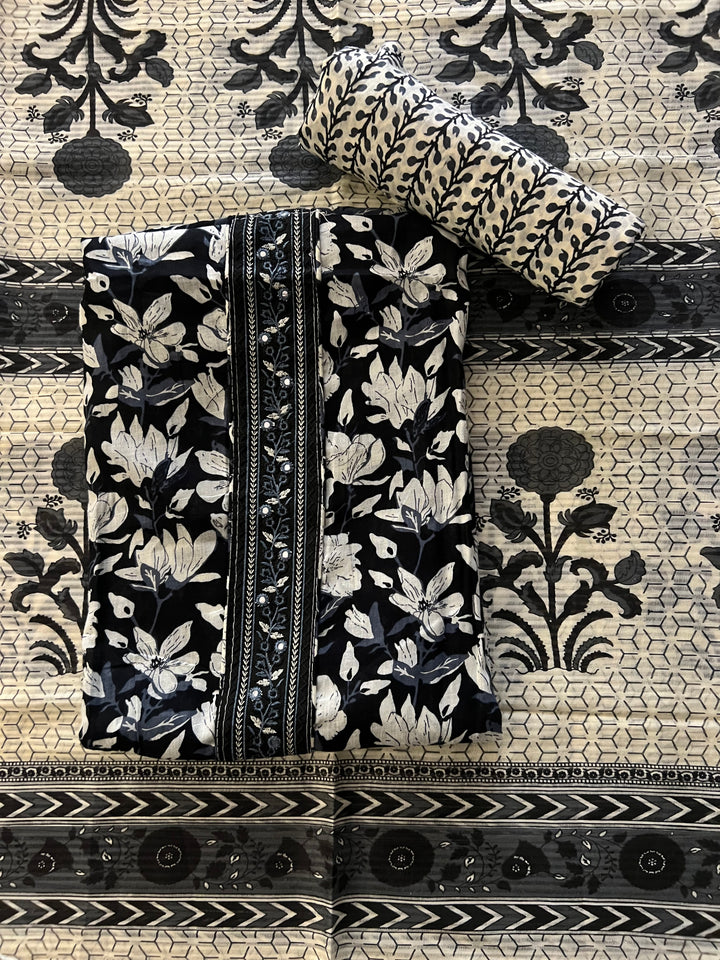 DESIGNER UNSTITCHED DRESS MATERIAL- BTFZ79/