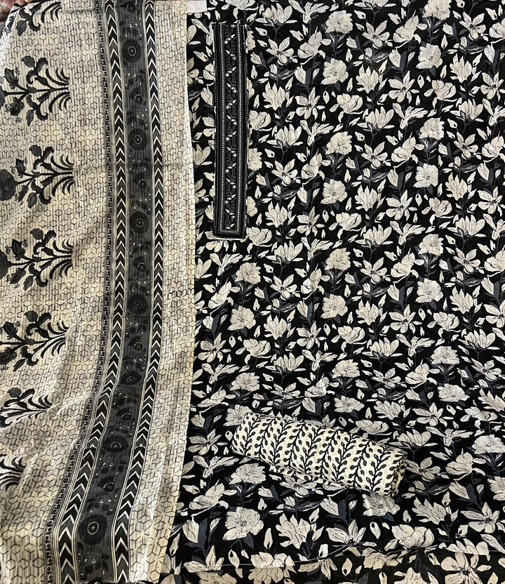 DESIGNER UNSTITCHED DRESS MATERIAL- BTFZ79/