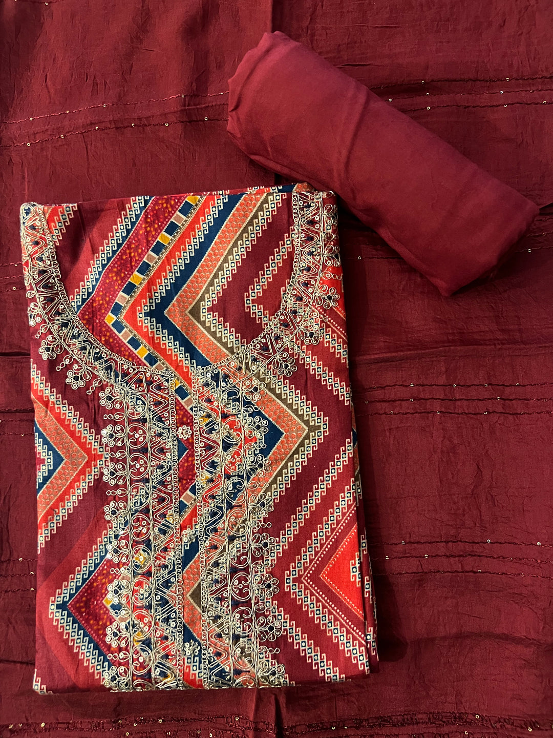 DESIGNER UNSTITCHED DRESS MATERIAL- BTFZ28/