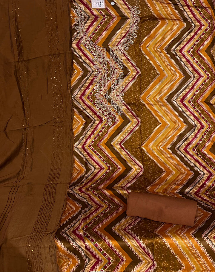 DESIGNER UNSTITCHED DRESS MATERIAL- BTFZ28/