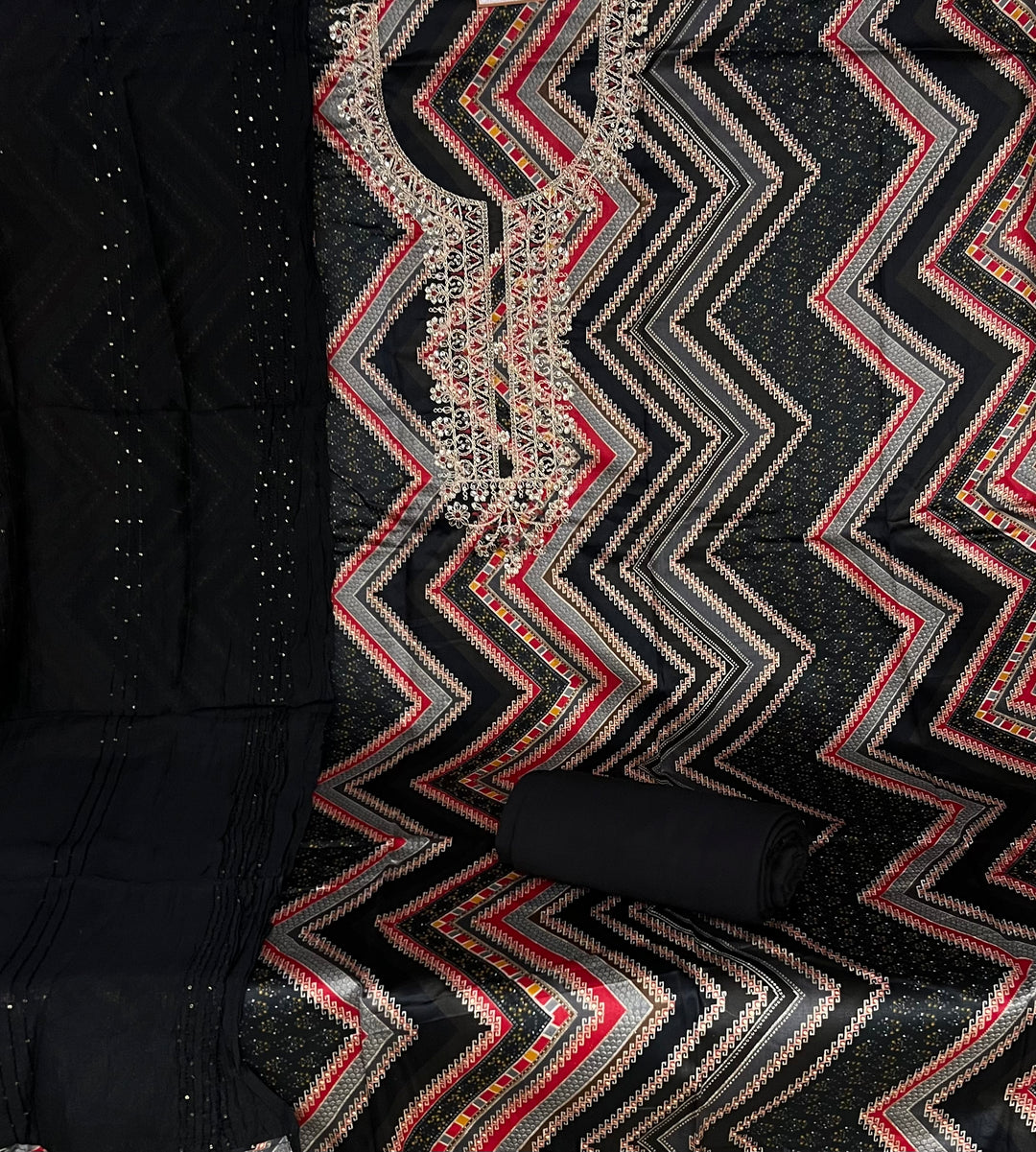 DESIGNER UNSTITCHED DRESS MATERIAL- BTFZ28/