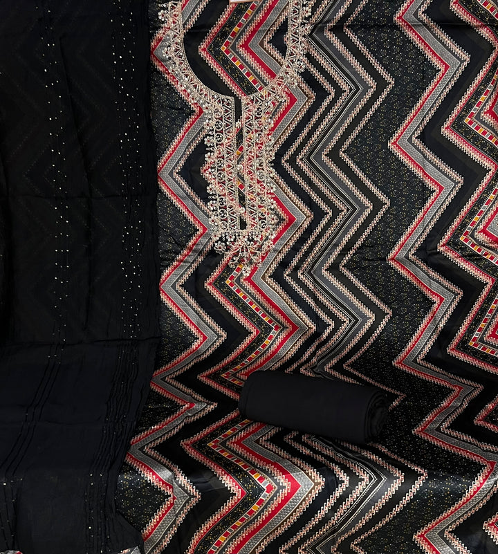 DESIGNER UNSTITCHED DRESS MATERIAL- BTFZ28/