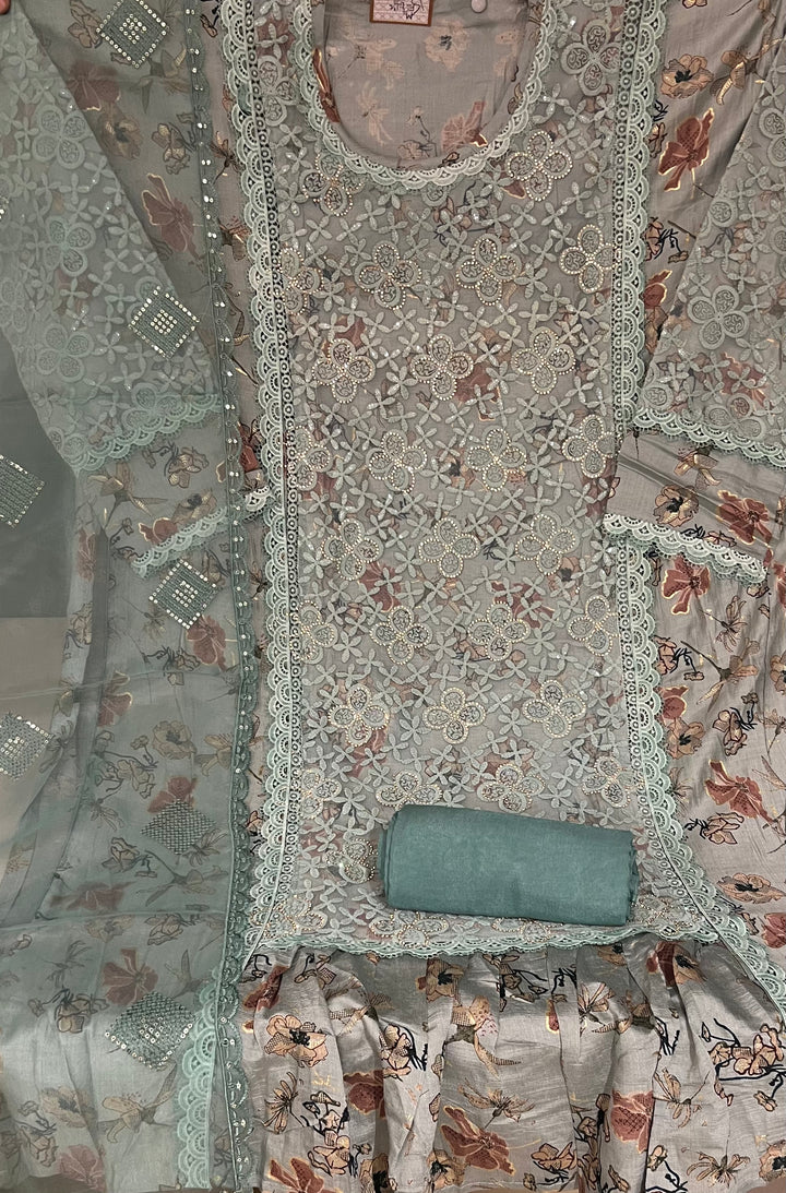 DESIGNER UNSTITCHED DRESS MATERIAL- IKZV15/