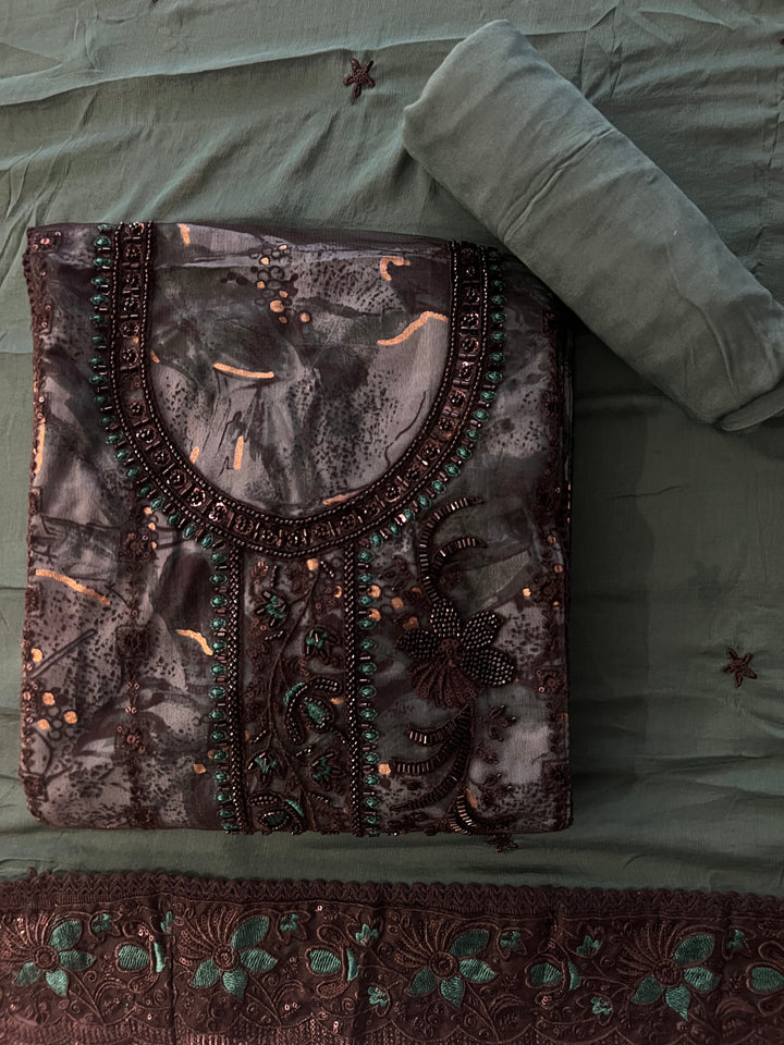 DESIGNER UNSTITCHED DRESS MATERIAL-KMSH03/