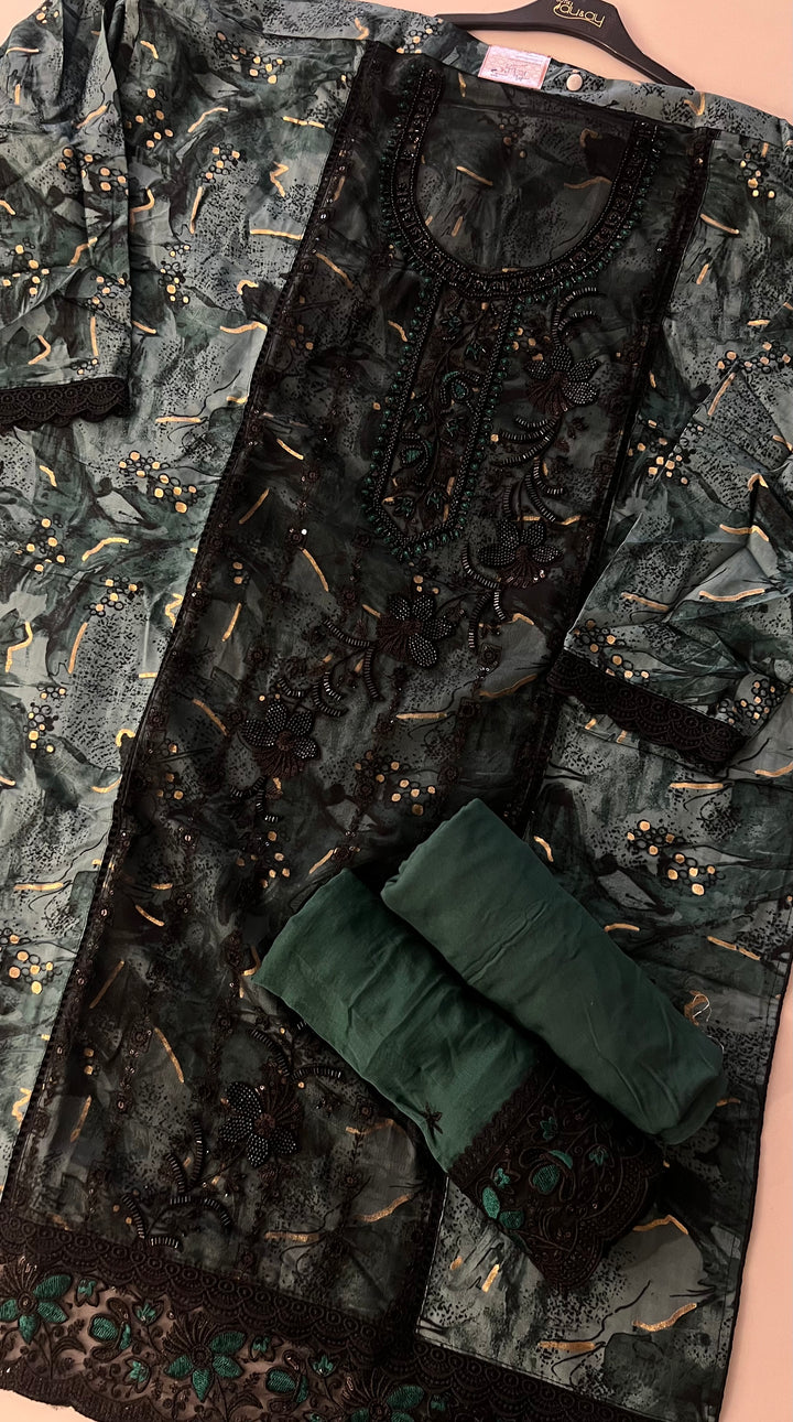 DESIGNER UNSTITCHED DRESS MATERIAL-KMSH03/