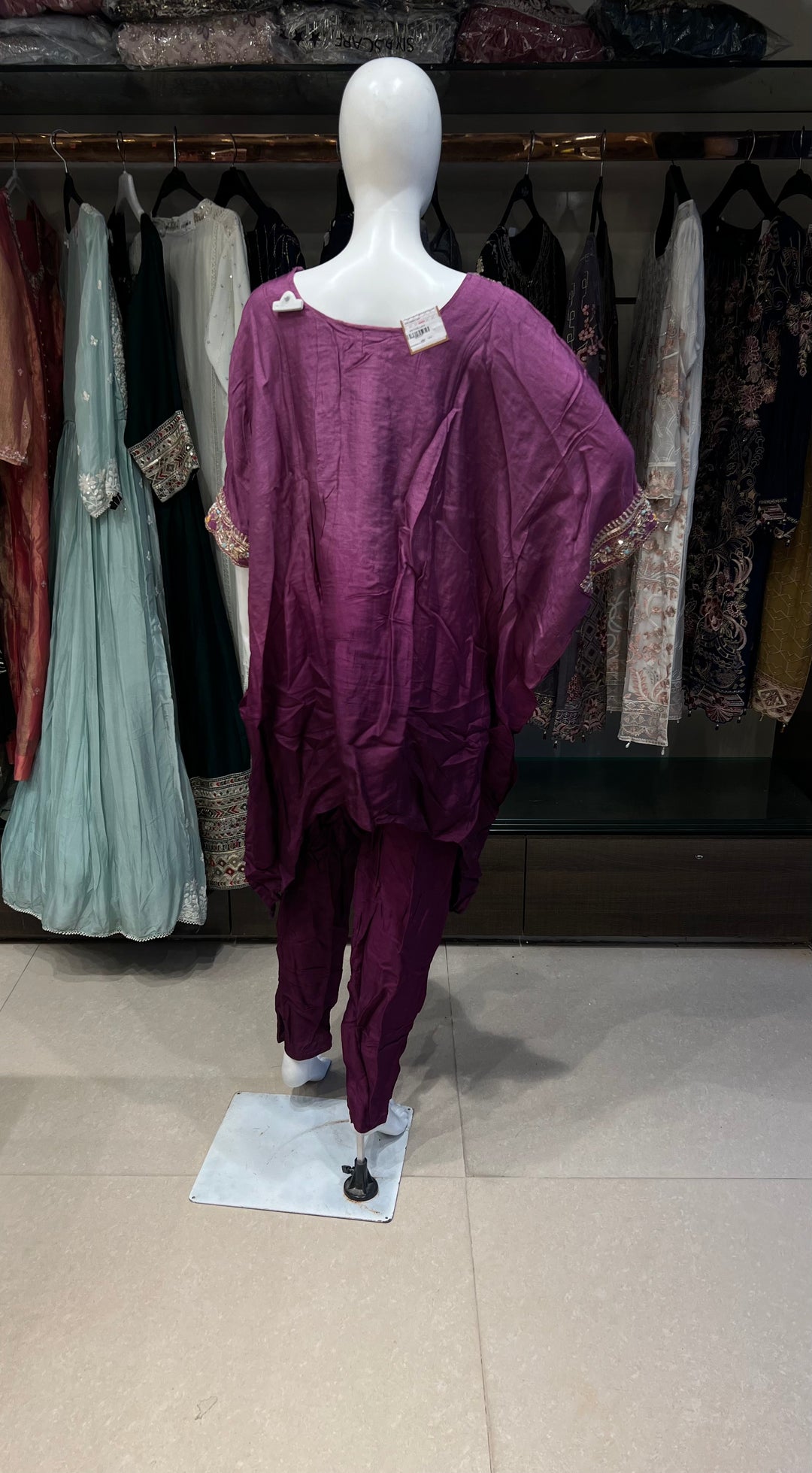 PLUS SIZE KAFTAN CHINNON COORD SET-IKHY09/