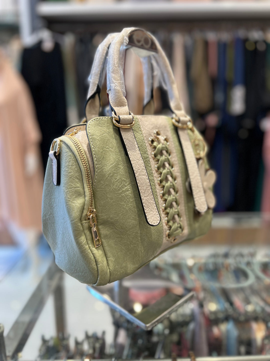 JIN FA HAND BAG-8091/GREEN/
