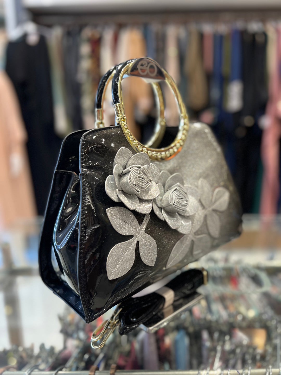 QIAN DAI ER HAND BAG-2323/SILIVER/