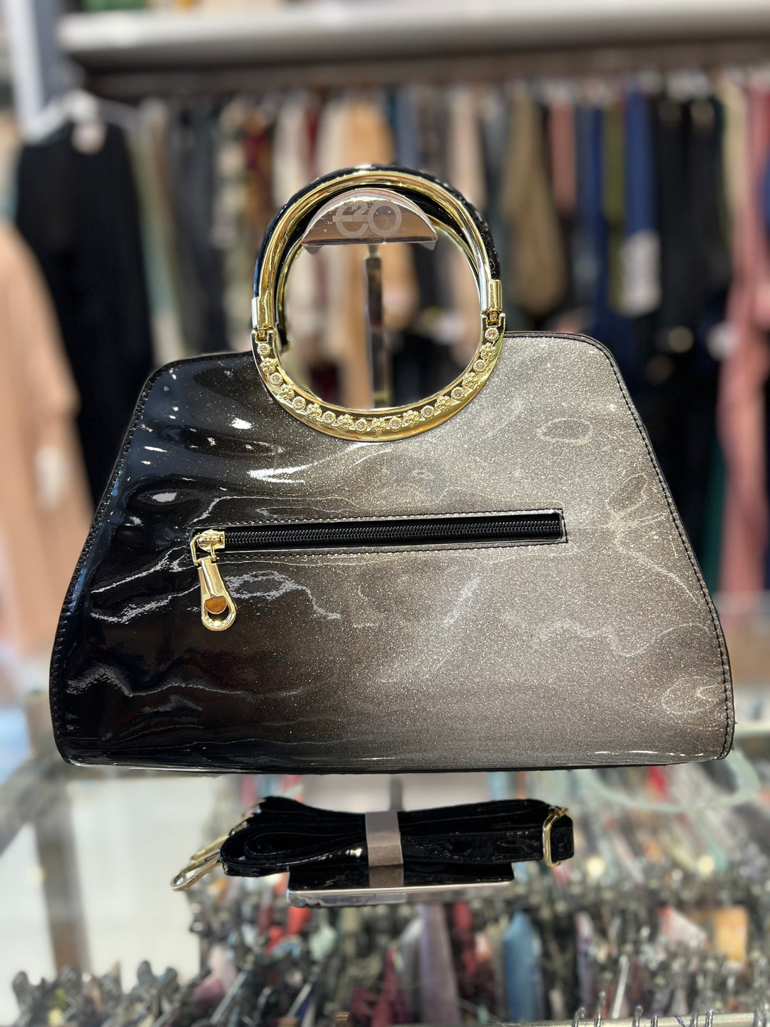 QIAN DAI ER HAND BAG-2323/SILIVER/