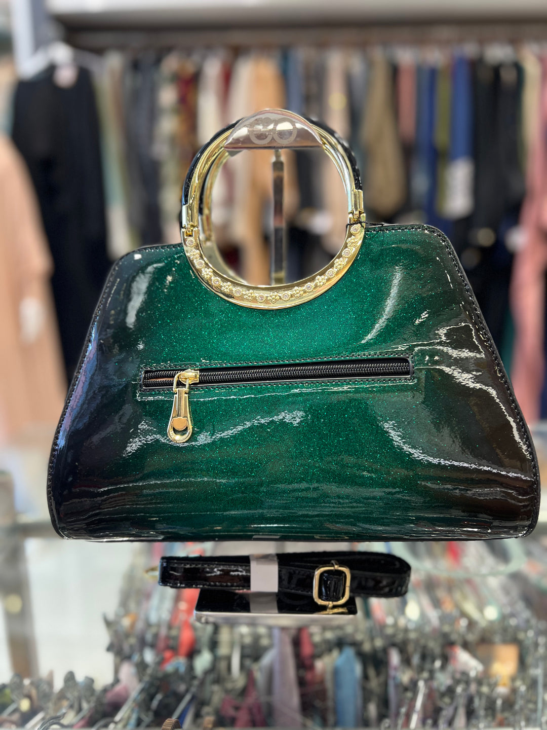QIAN DAI ER HAND BAG-2323/GREEN/