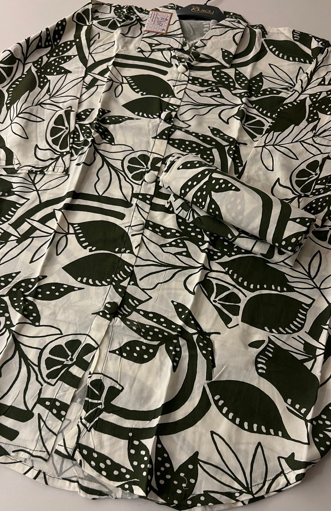 RAYON PRINTED PLUS SIZE COORD SET 5XL ,4XL,3XL- IKAM01/GREEN